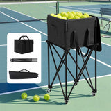 Everfit Foldable Tennis Hopper Stand with Wheels Holds Up to 150 Balls