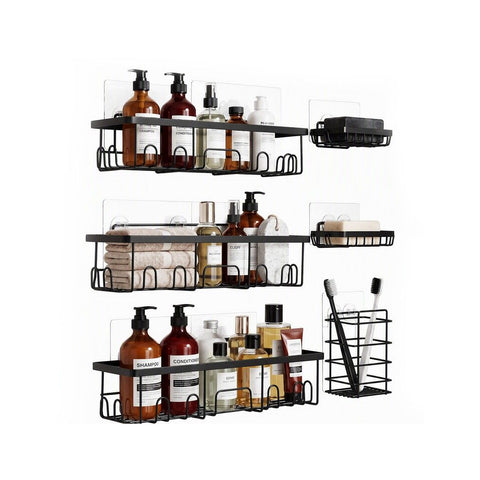 Artiss Shower Caddy Metal Bathroom Organiser Rust Resistant 6 Pack In Australia - Darrahopens