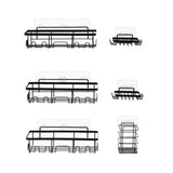 Artiss Shower Caddy Metal Bathroom Organiser Rust Resistant 6 Pack
