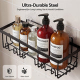 Artiss Shower Caddy Metal Bathroom Organiser Rust Resistant 6 Pack