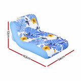 Bestway Inflatable Pool Float Sun Lounger with Cup Holder 163x94cm Blue In Australia - Darrahopens