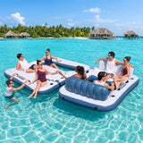 Bestway Inflatable Floating Island Float Lounger Pool Bed 4.16Mx2.68M In Australia - Darrahopens