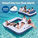 Bestway Inflatable Floating Island Float Lounger Pool Bed 4.16Mx2.68M