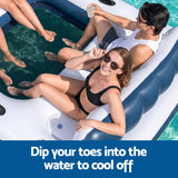 Bestway Inflatable Floating Island Float Lounger Pool Bed 4.16Mx2.68M