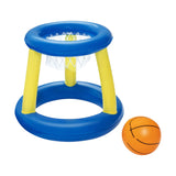 Bestway Inflatable Pool Float Basketball Hoop Set with Ball Blue