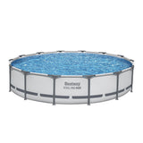 Bestway 427CM Swimming Pools Steel Above Ground Round Backyard Pool Set White