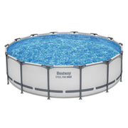 Bestway Swimming Pools 427cm x 107cm Steel Above Ground Round Backyard Pool Set White In Australia - Darrahopens