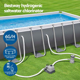 Bestway Hydrogenic 6g/h Saltwater Chlorinator System Pool Chlorine Generator In Australia - Darrahopens