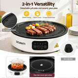 Devanti Ceramic Cooktop Electric Hot Plate Countertop Grill Cooker White In Australia - Darrahopens