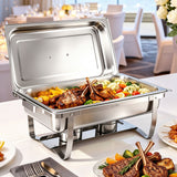 5-Star Chef Chafing Dish 9L 1-Pan Buffet Warmer Food Warmer Catering Server In Australia - Darrahopens