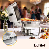 5-Star Chef Chafing Dish 8L 2-Pan Buffet Warmer Food Warmer Catering Server