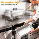 5-Star Chef Chafing Dish 7.5L 3-Pan Buffet Warmer Food Warmer Catering Server