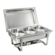 5-Star Chef Chafing Dish 7.5L 3-Pan Buffet Warmer Food Warmer Catering Server