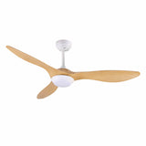 Devanti 52'' Ceiling Fan DC Motor w/Light w/Remote - Wood