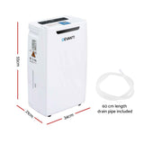 Devanti 16L Dehumidifier Portable Air Dryer Moisture Absorber 5.5L Water Tank Home