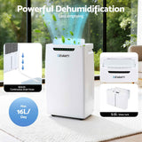 Devanti 16L Dehumidifier Portable Air Dryer Moisture Absorber 5.5L Water Tank Home