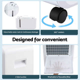 Devanti 70L Dehumidifier Commercial Moisture Absorber Air Dryer 8.5L Water Tank