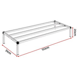 Giantz 122x51cm Aluminum Dunnage Rack Heavy Duty Kitchen Storage Platform In Australia - Darrahopens