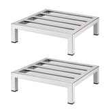 Giantz 35x35cm Dunnage Rack 2-Pack Stainless Steel Kitchen Floor Stand In Australia - Darrahopens