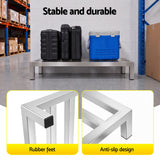 Giantz 60x35cm Dunnage Rack 2-Pack Stainless Steel Kitchen Floor Stand