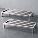 Giantz 60x35cm Dunnage Rack 2-Pack Stainless Steel Kitchen Floor Stand