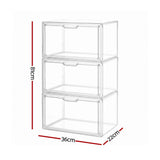 Artiss Clear Acrylic Display Case 3 Pack Toy Storage Box