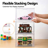 Artiss Clear Acrylic Display Case 3 Pack Toy Storage Box