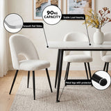 Artiss Dining Table and Chairs Set 5pcs Kitchen Furniture Marble White