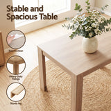Artiss 3 Piece Dining Sets, 120cm Wooden Dining Table and 2 Upholstered Chairs Set, Space-Saving Modern Kitchen Dining Suite for Home Apartment (Oak)