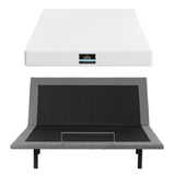 Artiss King size bed frame & Giselle Bedding King Mattress Combo, adjustable bed Base for Snoring Relief, Independent Head Foot Incline, Wireless Remote, Black,20cm Thickness