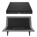 Artiss King size bed frame with Giselle Bedding King Mattress, adjustable bed Base Combo for Snoring Relief, Independent Head Foot Incline, Wireless Remote, Black,18cm Thickness