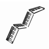 Alpha 88 Key Quad Folding Electronic Keyboard Digital Piano Portable MIDI Bluetooth Black In Australia - Darrahopens
