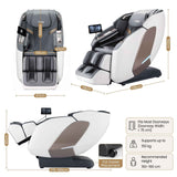 Livemor Prestige 4D Dual Mechanism Massage Chair, Full Body Zero Gravity Recliner with Extended SL Track, Body Scan, Air Compression, Waist Heating, Foot Rollers, Voice Control & Wireless Charging In Australia - Darrahopens