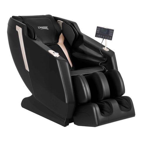Livemor Flex Massage Chair Full Body with Heat Zero Gravity Recliner, 24 Airbags, Foot Massage, 6 Auto Programs, Voice Control, Bluetooth Speakers, Screen Control, Extendable Footrest In Australia - Darrahopens