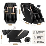 Livemor Flex Massage Chair Full Body with Heat Zero Gravity Recliner, 24 Airbags, Foot Massage, 6 Auto Programs, Voice Control, Bluetooth Speakers, Screen Control, Extendable Footrest In Australia - Darrahopens