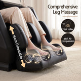 Livemor Flex Massage Chair Full Body with Heat Zero Gravity Recliner, 24 Airbags, Foot Massage, 6 Auto Programs, Voice Control, Bluetooth Speakers, Screen Control, Extendable Footrest In Australia - Darrahopens
