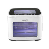 Devanti Food Dehydrator Machine 5 Tray Mini Fruit Dryer Maker White