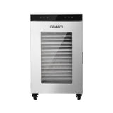 Devanti Food Dehydrator Stainless Steel Fruit Dryer 16 Tray Silver In Australia - Darrahopens