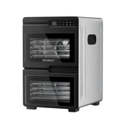 Devanti 12 Trays Food Dehydrator Dual-Zone Stainless Steel Fruit Jerky Dryer