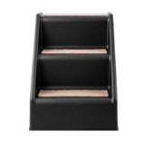 i.Pet Dog Ramp 3 Steps Pet Stairs For Bed Sofa Car Foldable Portable Ladder Black In Australia - Darrahopens