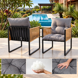 Gardeon 5PC Outdoor Dining Set 140CM Table and Chairs Patio Furniture Garden Cushion