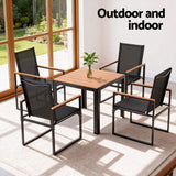 Darrahopens Furniture > Dining > Dining Set Gardeon 5PCS Outdoor Dining Set Table and Chairs Patio Garden Furniture Bistro Set