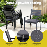 Gardeon Outdoor Dining Set 9PCS Aluminum Extendable Table Chairs Patio Furniture In Australia - Darrahopens