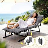 Gardeon 3-in-1 Sun Lounger Folding Camping Chair Adjustable Recliner Patio Furniture for Office Nap, Poolside In Australia - Darrahopens
