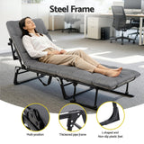 Gardeon 3-in-1 Sun Lounger Folding Camping Chair Adjustable Recliner Patio Furniture for Office Nap, Poolside In Australia - Darrahopens