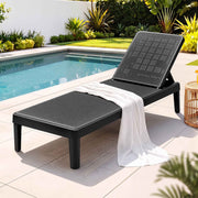 Gardeon Sun Lounge Adjustable Lounger Patio Outdoor Furniture Lightweight Black In Australia - Darrahopens