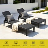 Gardeon Sun Lounge Adjustable Lounger Patio Outdoor Furniture Lightweight Black In Australia - Darrahopens