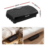 Everfit Vibration Plate Exercise Machine Full Body Shaker Workout Vibrate Fitness Platform with Bluetooth, 150KG Capacity, 150Speed Levels Vibrating Plate for Home Women Men, Black In Australia - Darrahopens