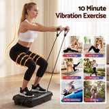 Everfit Vibration Plate Exercise Machine Full Body Shaker Workout Vibrate Fitness Platform with Bluetooth, 150KG Capacity, 150Speed Levels Vibrating Plate for Home Women Men, Black In Australia - Darrahopens