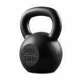 Everfit 24kg Cast Iron Kettlebell Powder Coating Flat Bottom Home Gym In Australia - Darrahopens
